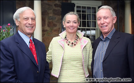 Buzzy and Cheryl Krongard with Jim Kimsey in Washington Life September 2006 issue